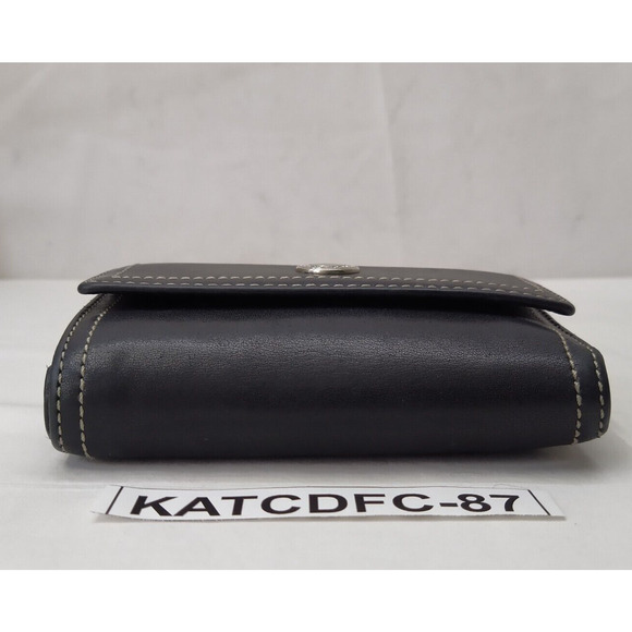 Coach Chelsea Black Leather Credit Card Trifold Wallet - Picture 6 of 16